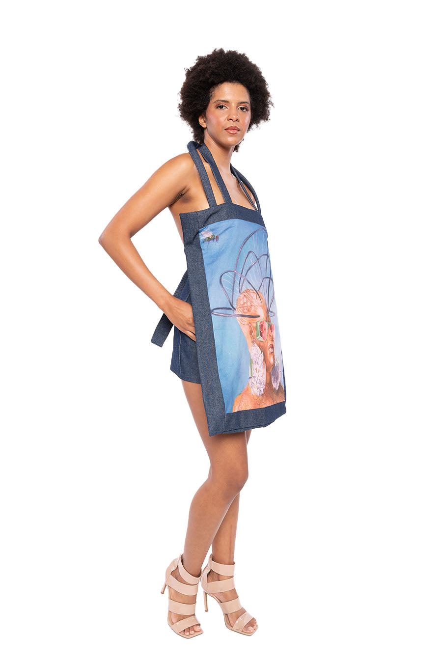 Blue Denim Apron Dress