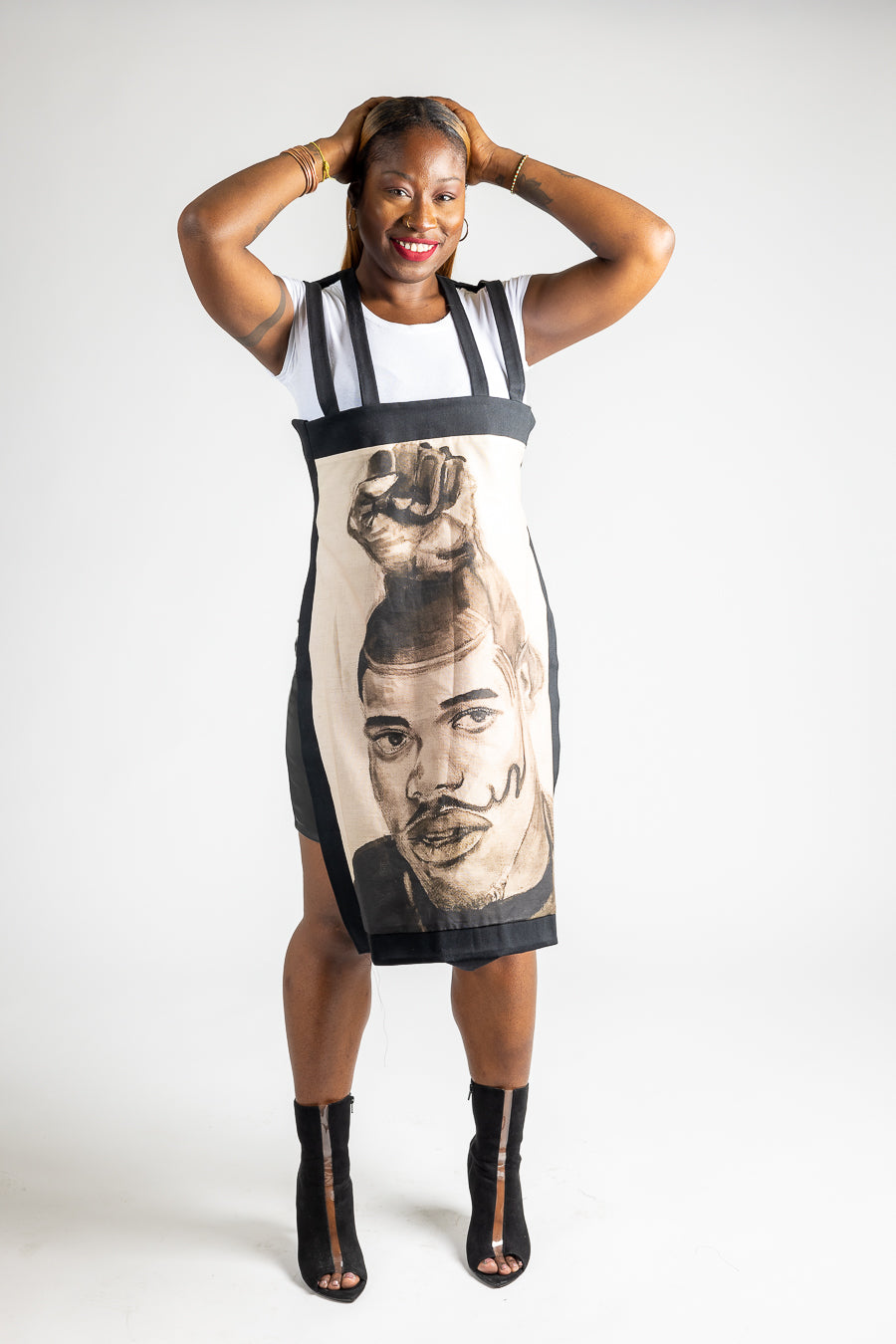 Knee Length Apron Dress