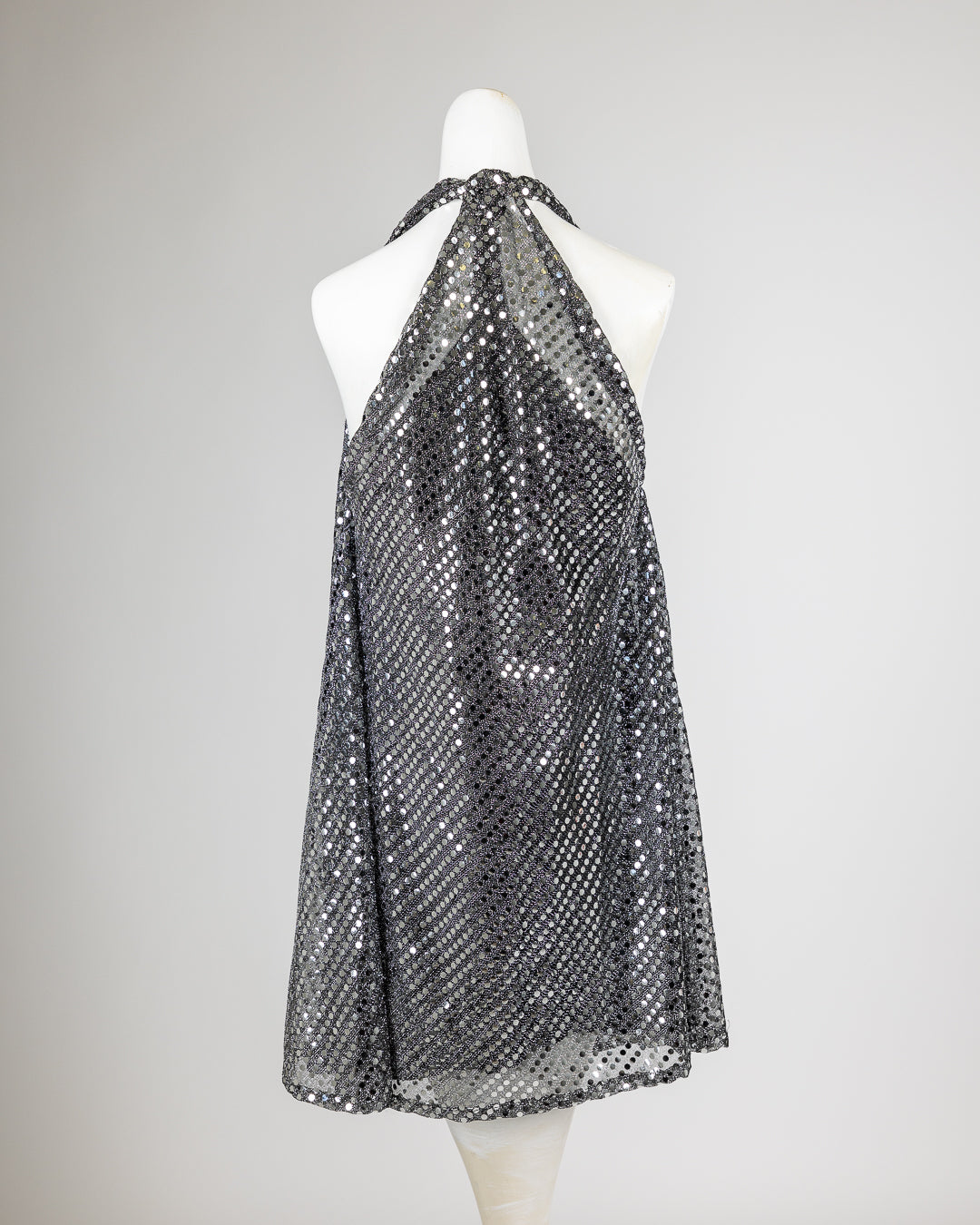 Silver Halter Dress
